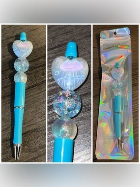 Jellyfish beaded focal pen